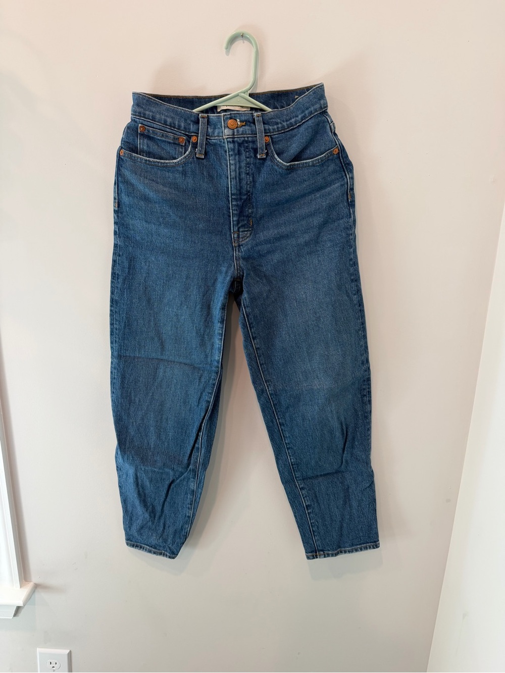 Madewell Balloon High-Rise Women's Blue Jeans